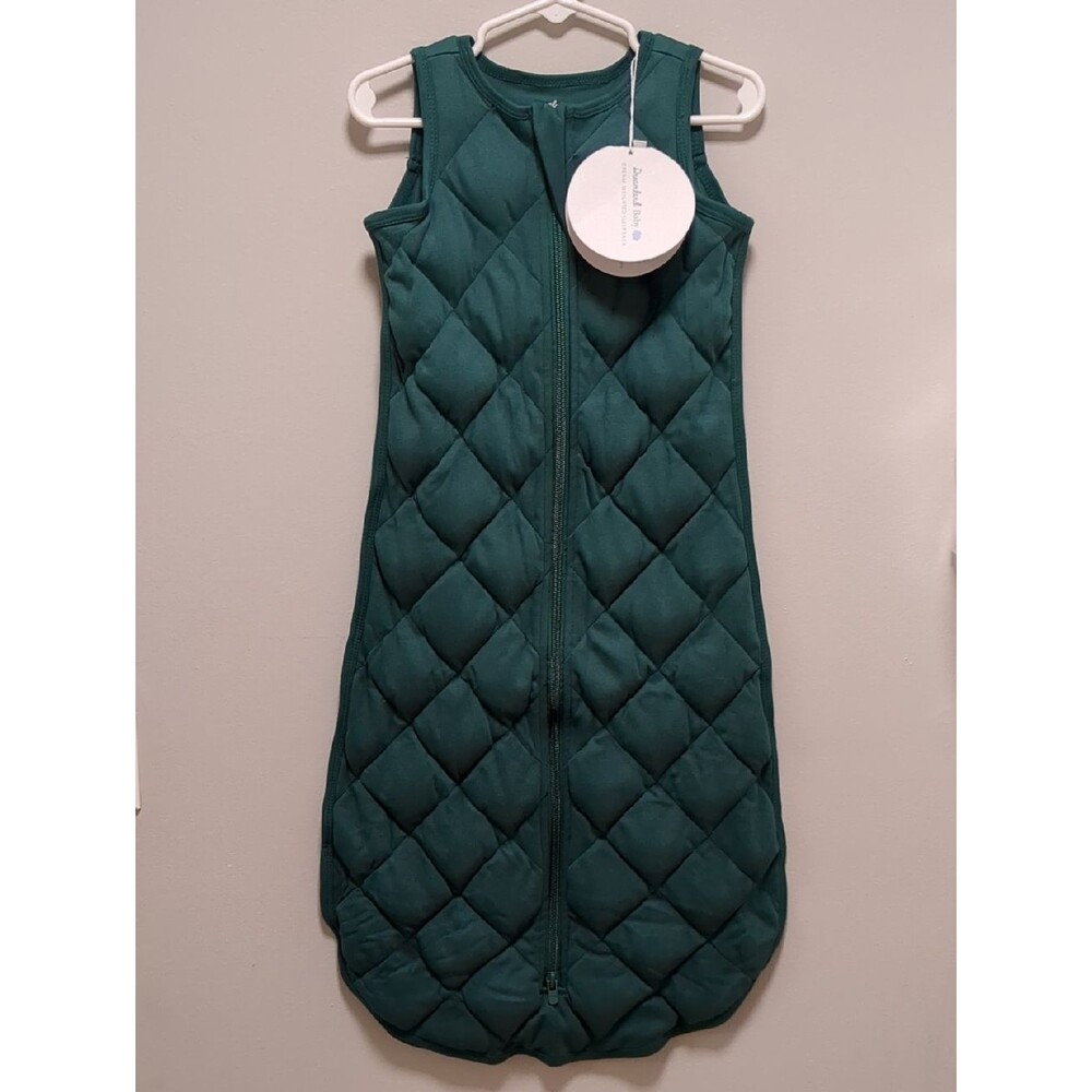 NWT Dreamland Baby Dream Weighted Sleep Sack Quilted Green Cotton 6-12 Months